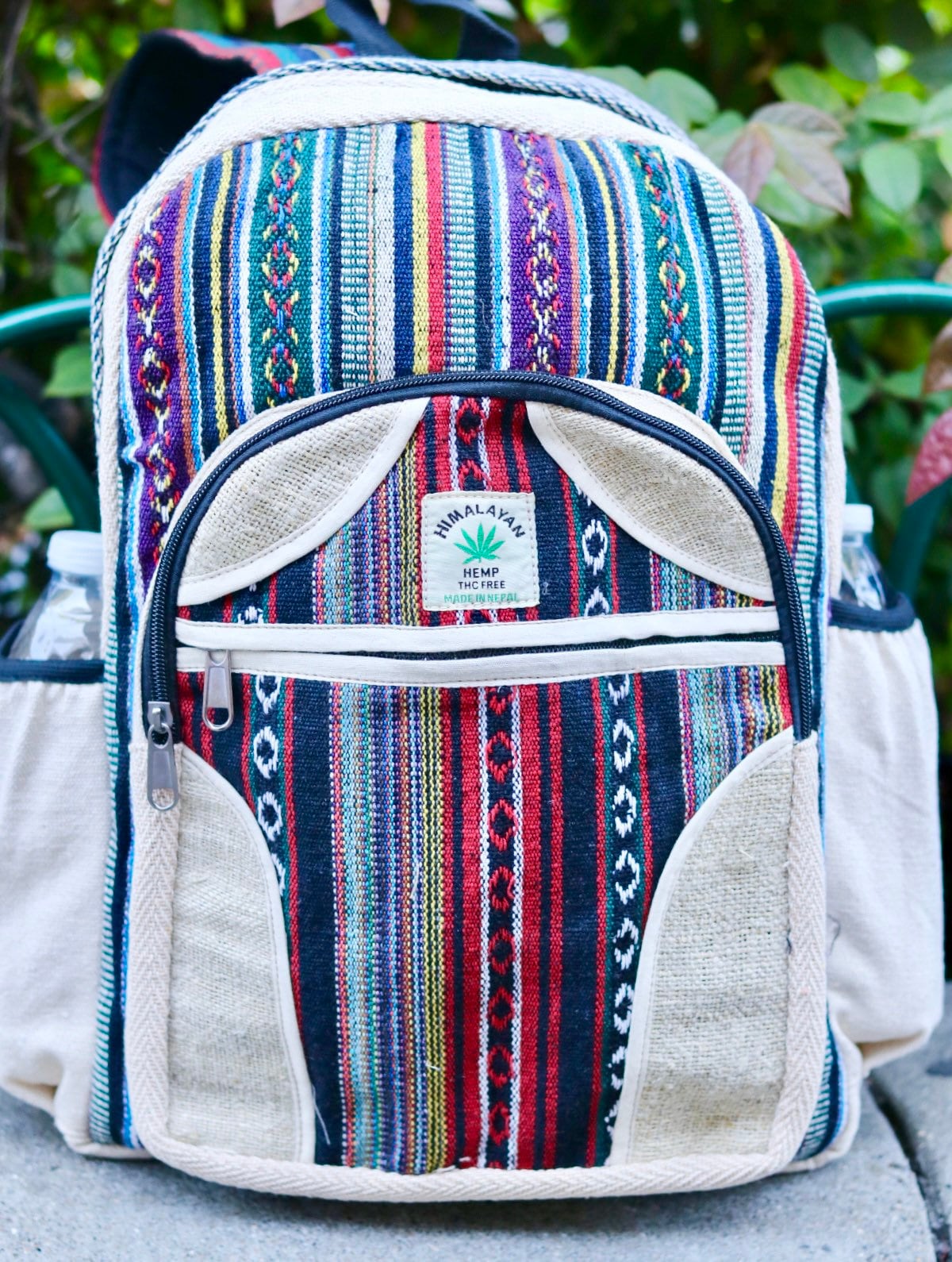Hemp Backpack | Eco-Friendly High Quality Hemp and Cotton Mixed Made in Nepal Rucksack Backpack for Men and Women